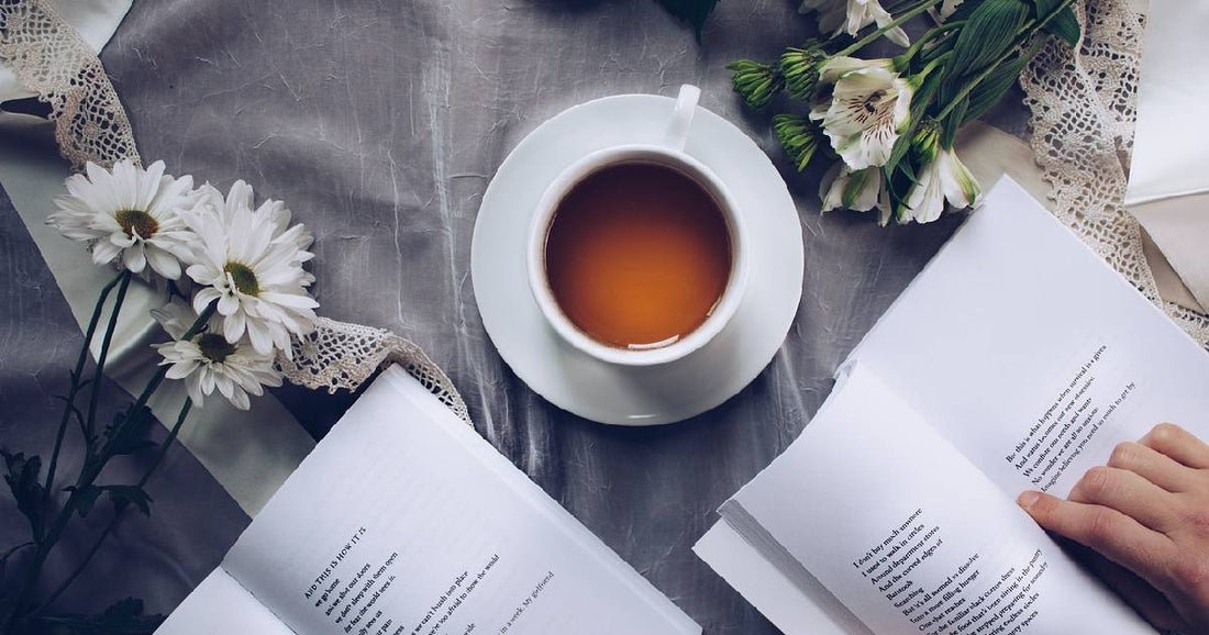 Tea Travel Mug - Tea Poem - The Pleasures of Tea