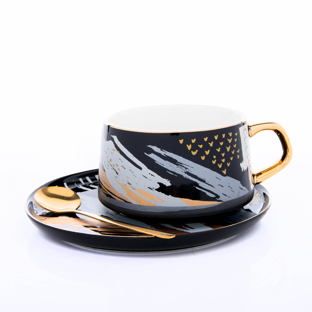 Blossom Brew Cup & Saucer Set with Stirrer