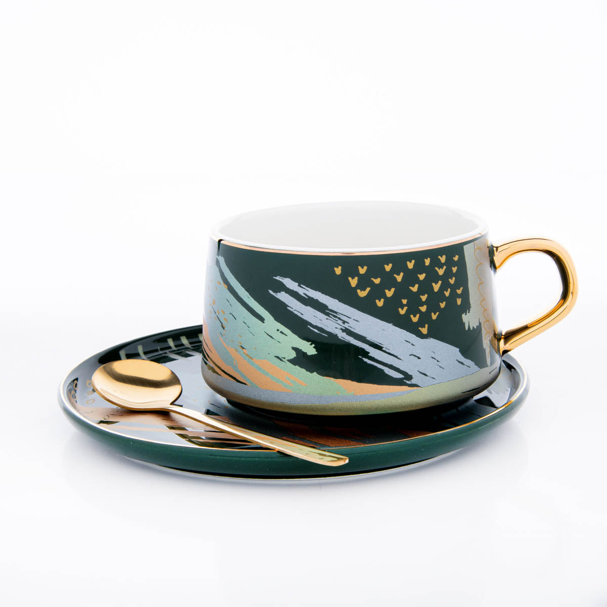 Blossom Brew Cup & Saucer Set with Stirrer