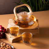 Crystal Paradise Teapot with Cups