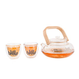 Crystal Paradise Teapot with Cups