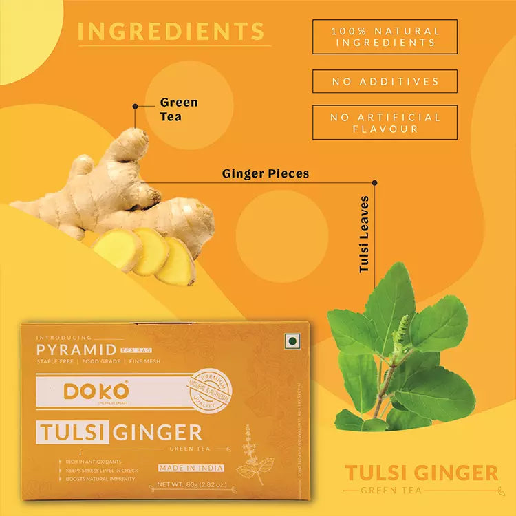 Tulsi Ginger Green Tea