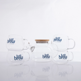 Crystal Skyline Teapot and Cup Set